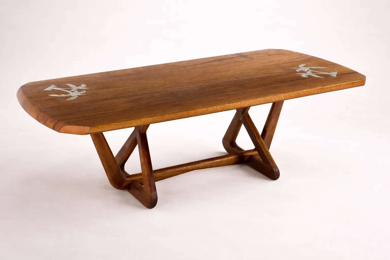 Shimal solid iroko outdoor dining table by Woodine