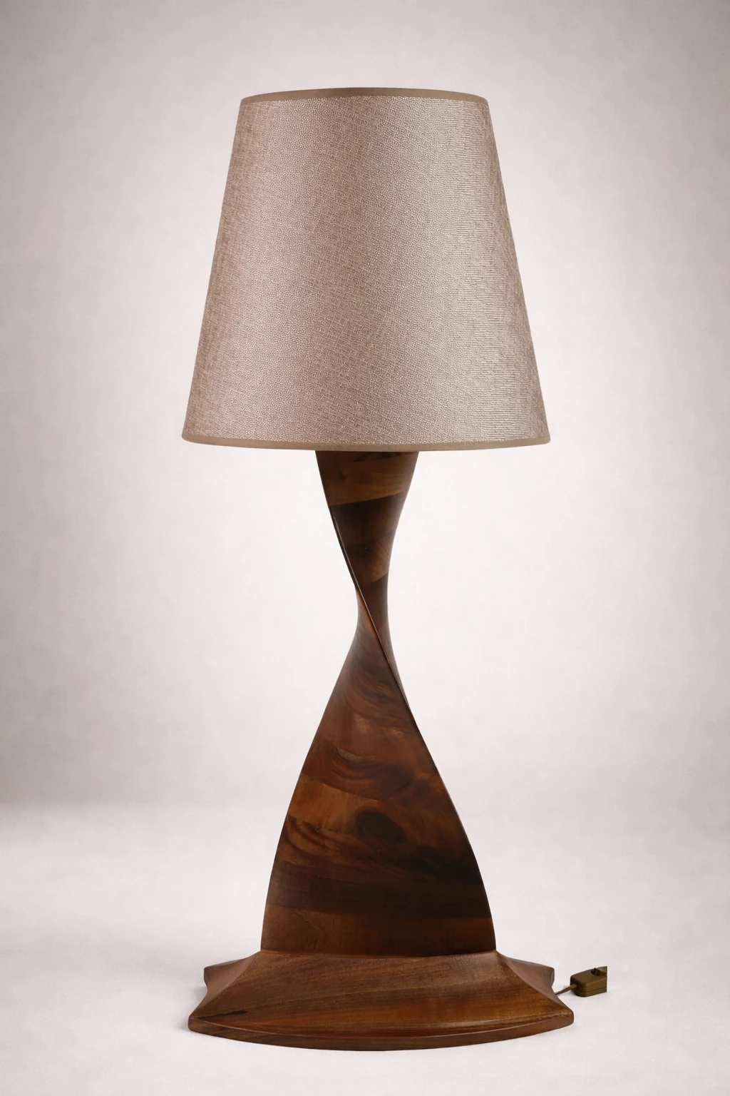 DNA Table Lamp in solid walnut by Woodine