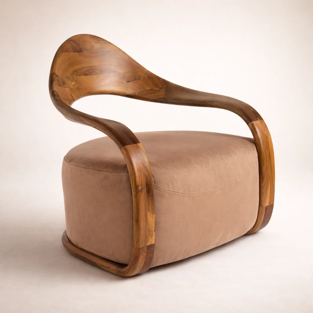 Faustin Swivel Chair by Woodine