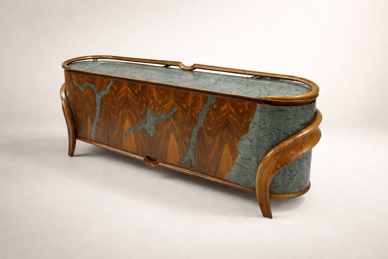Woodine Console in solid walnut by Woodine